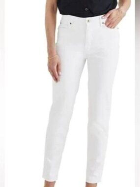 Skinnygirl The Skinny Fit Solution Denim Mid Rise Stretch White Women’s 32/12